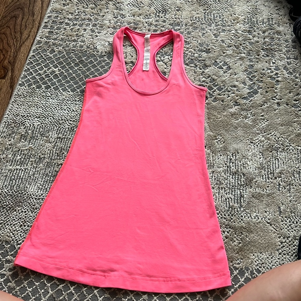 Lululemon Pink Racerback Tank Size 2